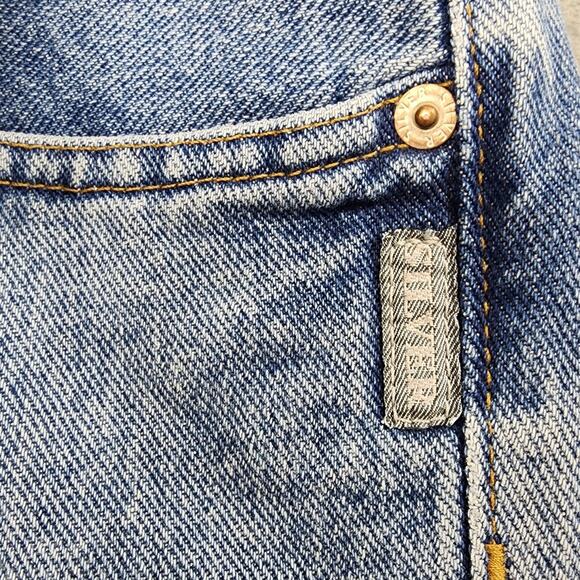 NEW Vintage 90s Silver Jeans Womens 26/32 Blue High Rise Straight Leg Button Fly - Picture 3 of 16